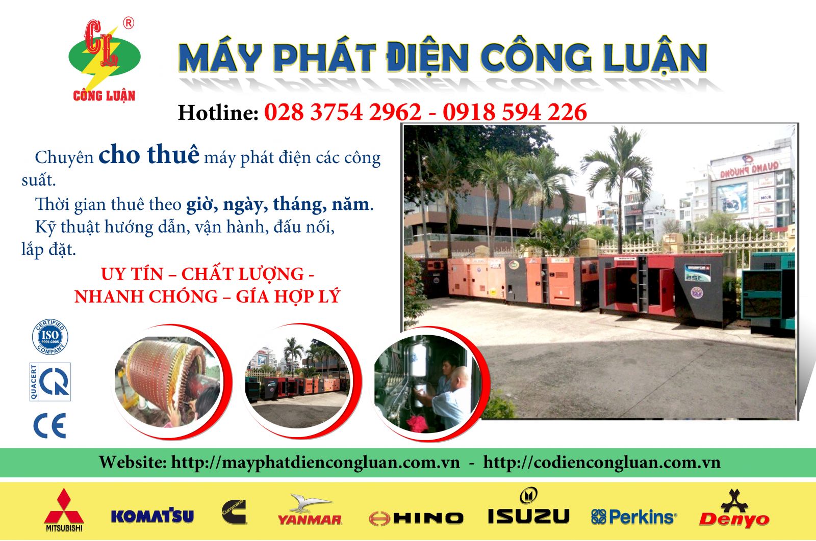 máy phát điện công luận hotline