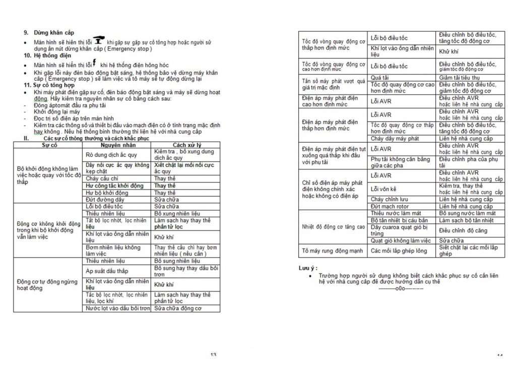 tài liệu hướng dẫn sử dụng máy phát điện 7